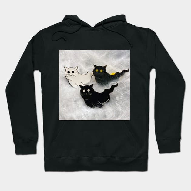 Ghost Cats Hoodie by cindo.cindoan